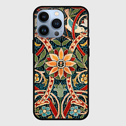 Чехол для iPhone 13 Pro Ковер с птицами, цвет: 3D-черный