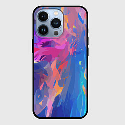 Чехол для iPhone 13 Pro Splash of colors, цвет: 3D-черный
