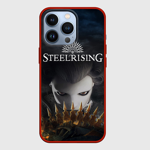 Чехол iPhone 13 Pro Steelrising / 3D-Красный – фото 1