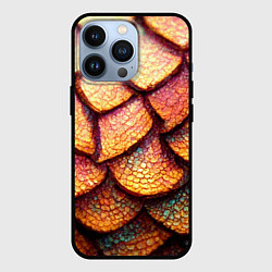 Чехол для iPhone 13 Pro Чешуя дракона крупная, цвет: 3D-черный