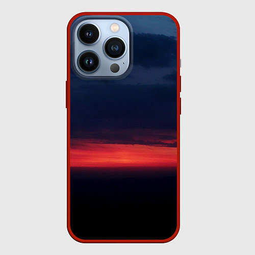 Чехол iPhone 13 Pro Кавказская заря / 3D-Красный – фото 1