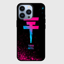 Чехол для iPhone 13 Pro Tokio Hotel - neon gradient, цвет: 3D-черный