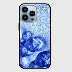 Чехол для iPhone 13 Pro Кубики льда и капли воды, цвет: 3D-черный