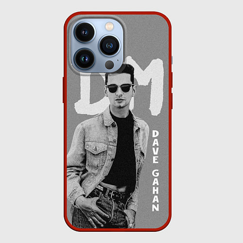 Чехол iPhone 13 Pro Dave Gahan - Depeche Mode / 3D-Красный – фото 1