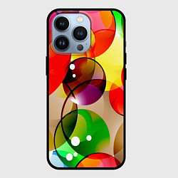 Чехол для iPhone 13 Pro Большие мыльные пузыри, цвет: 3D-черный