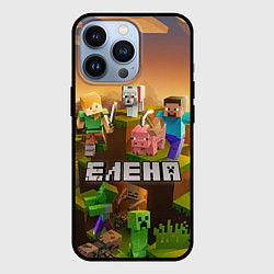 Чехол для iPhone 13 Pro Елена Minecraft, цвет: 3D-черный