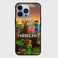 Чехол для iPhone 13 Pro Максим Minecraft, цвет: 3D-черный