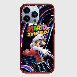 Чехол для iPhone 13 Pro Super Mario 3D World - Video game - Nintendo, цвет: 3D-красный