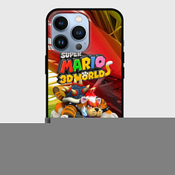 Чехол для iPhone 13 Pro Tiger-Bowser - Super Mario 3D World, цвет: 3D-черный