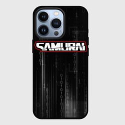 Чехол для iPhone 13 Pro Samurai - Киберпанк - Двоичный код, цвет: 3D-черный