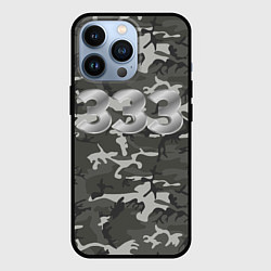 Чехол для iPhone 13 Pro Камуфляж 333, цвет: 3D-черный