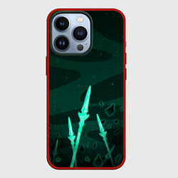 Чехол для iPhone 13 Pro Истребление всего зла - Сяо - Геншин, цвет: 3D-красный