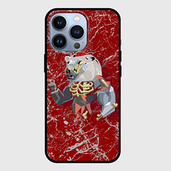 Чехол для iPhone 13 Pro Bear-zombie - Halloween, цвет: 3D-черный