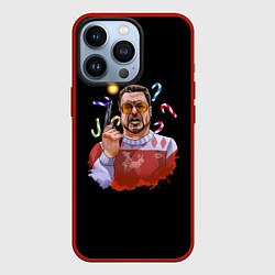 Чехол iPhone 13 Pro Новый год мем из фильма большой Лебовски