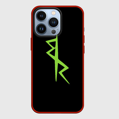 Чехол iPhone 13 Pro Киберпанк - Команда Дэвида / 3D-Красный – фото 1