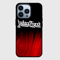 Чехол для iPhone 13 Pro Judas Priest red plasma, цвет: 3D-черный