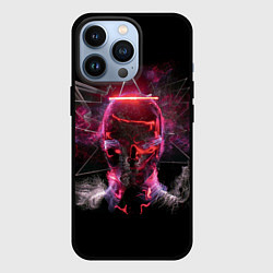 Чехол для iPhone 13 Pro Неоновый пришелец, цвет: 3D-черный