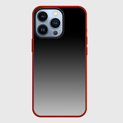 Чехол для iPhone 13 Pro Серый градиент, цвет: 3D-красный