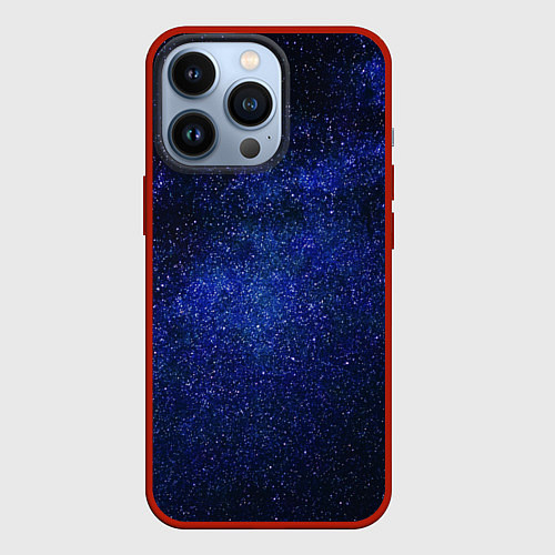 Чехол iPhone 13 Pro Необъятный космос / 3D-Красный – фото 1