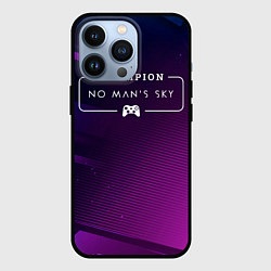 Чехол для iPhone 13 Pro No Mans Sky gaming champion: рамка с лого и джойст, цвет: 3D-черный