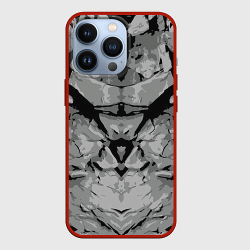 Чехол iPhone 13 Pro Каменный страж / 3D-Красный – фото 1