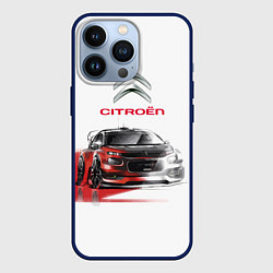 Чехол для iPhone 13 Pro Ситроен спорт - эскиз, цвет: 3D-тёмно-синий