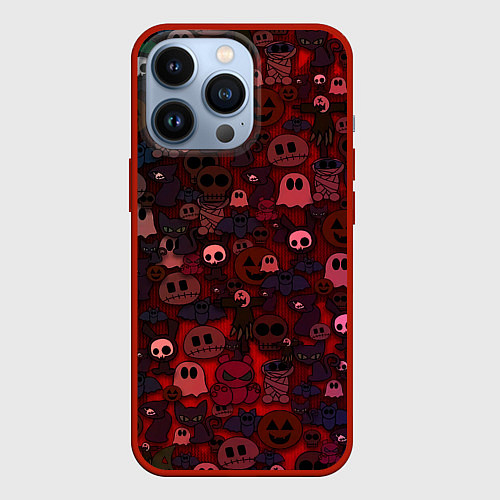 Чехол iPhone 13 Pro Плюшевые вестники ночи / 3D-Красный – фото 1