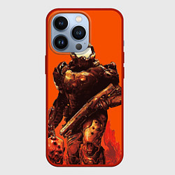 Чехол iPhone 13 Pro Думгай с головой - Doom