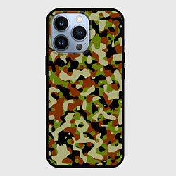 Чехол для iPhone 13 Pro Камуфляж British, цвет: 3D-черный