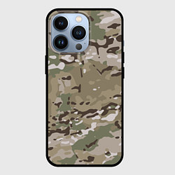 Чехол для iPhone 13 Pro Камуфляж Multicam, цвет: 3D-черный