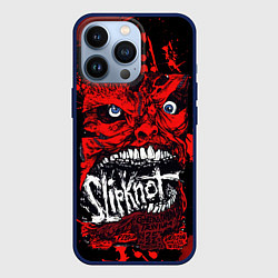 Чехол для iPhone 13 Pro Slipknot red blood, цвет: 3D-тёмно-синий