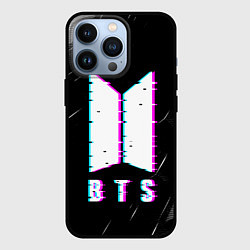 Чехол для iPhone 13 Pro BTS - Неоновый логотип, цвет: 3D-черный