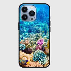 Чехол для iPhone 13 Pro Дно морское, цвет: 3D-черный