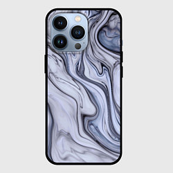 Чехол для iPhone 13 Pro Чёрная акварель, цвет: 3D-черный