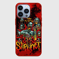 Чехол iPhone 13 Pro Slipknot red satan