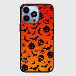 Чехол для iPhone 13 Pro НАСТРОЕНИЕ Halloween, цвет: 3D-черный