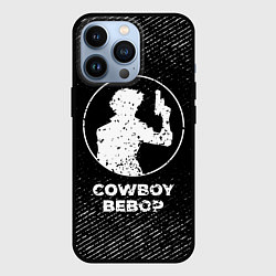 Чехол для iPhone 13 Pro Cowboy Bebop с потертостями на темном фоне, цвет: 3D-черный