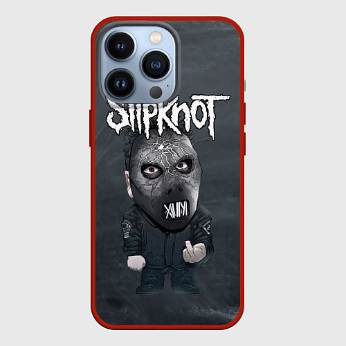 Чехол iPhone 13 Pro Dark Slipknot / 3D-Красный – фото 1