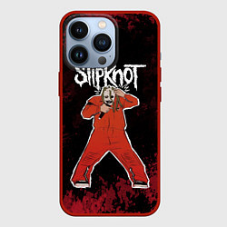 Чехол для iPhone 13 Pro Slipknot music, цвет: 3D-красный