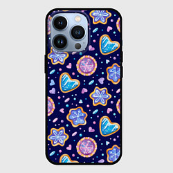 Чехол для iPhone 13 Pro Новогоднее печение, цвет: 3D-черный
