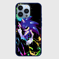 Чехол для iPhone 13 Pro Sonic Exe - Hedgehog - video game, цвет: 3D-тёмно-синий