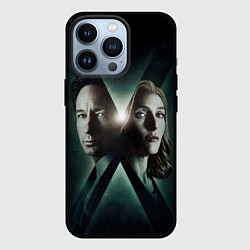 Чехол для iPhone 13 Pro X - Files, цвет: 3D-черный