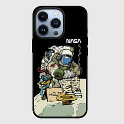 Чехол для iPhone 13 Pro NASA - Help! Astronaut - Joke, цвет: 3D-черный