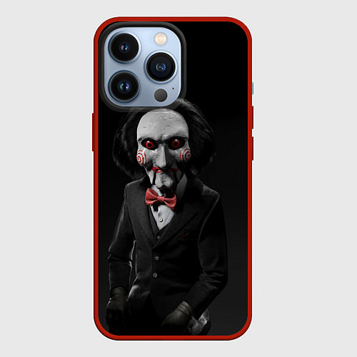 Чехол iPhone 13 Pro Жуткий Билли / 3D-Красный – фото 1