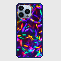 Чехол для iPhone 13 Pro Цветомузыка, цвет: 3D-тёмно-синий