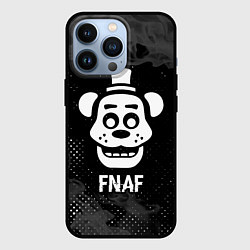 Чехол для iPhone 13 Pro FNAF glitch на темном фоне, цвет: 3D-черный
