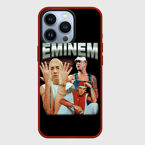 Чехол iPhone 13 Pro Eminem Slim Shady / 3D-Красный – фото 1
