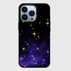 Чехол для iPhone 13 Pro Сияющие звёзды вселенной, цвет: 3D-черный