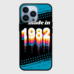 Чехол для iPhone 13 Pro Made in 1982: liquid art, цвет: 3D-черный