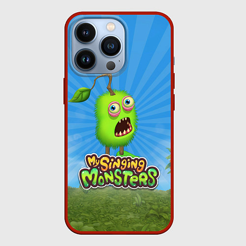 Чехол iPhone 13 Pro My Singin Monsters - Зерномех / 3D-Красный – фото 1